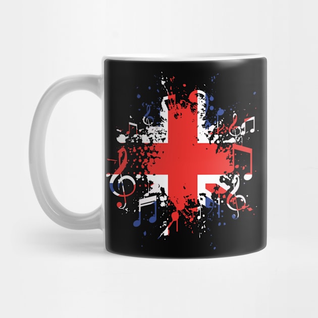 Great Britain Music Flag by Teeladen